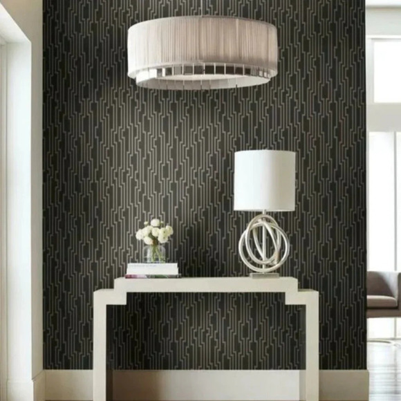 York Wallcoverings De8818 Candice Olson Shimmering Details Velocity Wallpaper - Picture 5 of 11